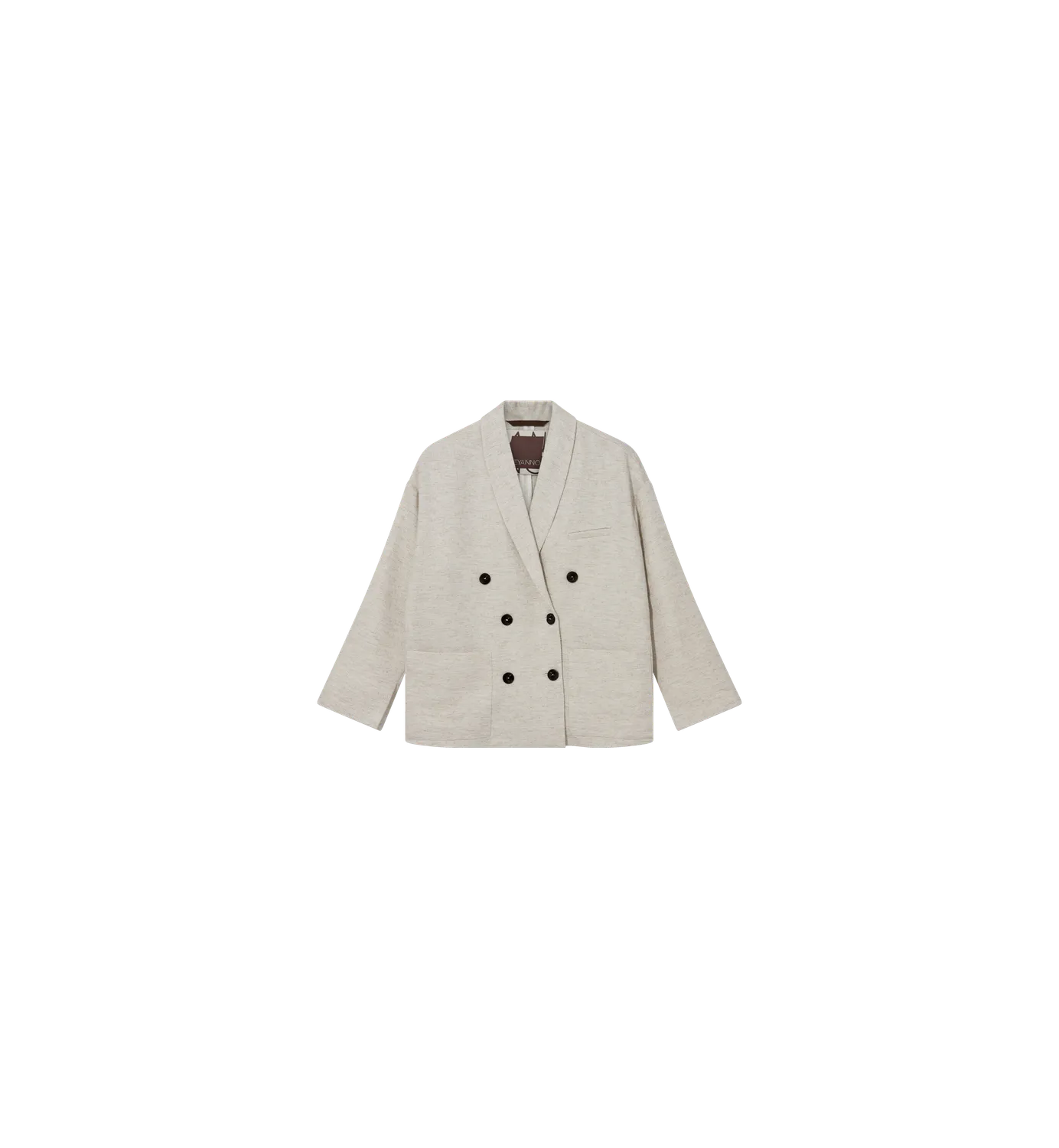 Mos Mosh MMHVision Soft Blazer Ecru Doppelreihig