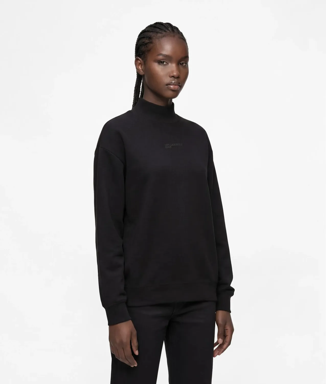 Karl Lagerfeld KL Jeans Sweatshirt Rollkragen Rückenfrei