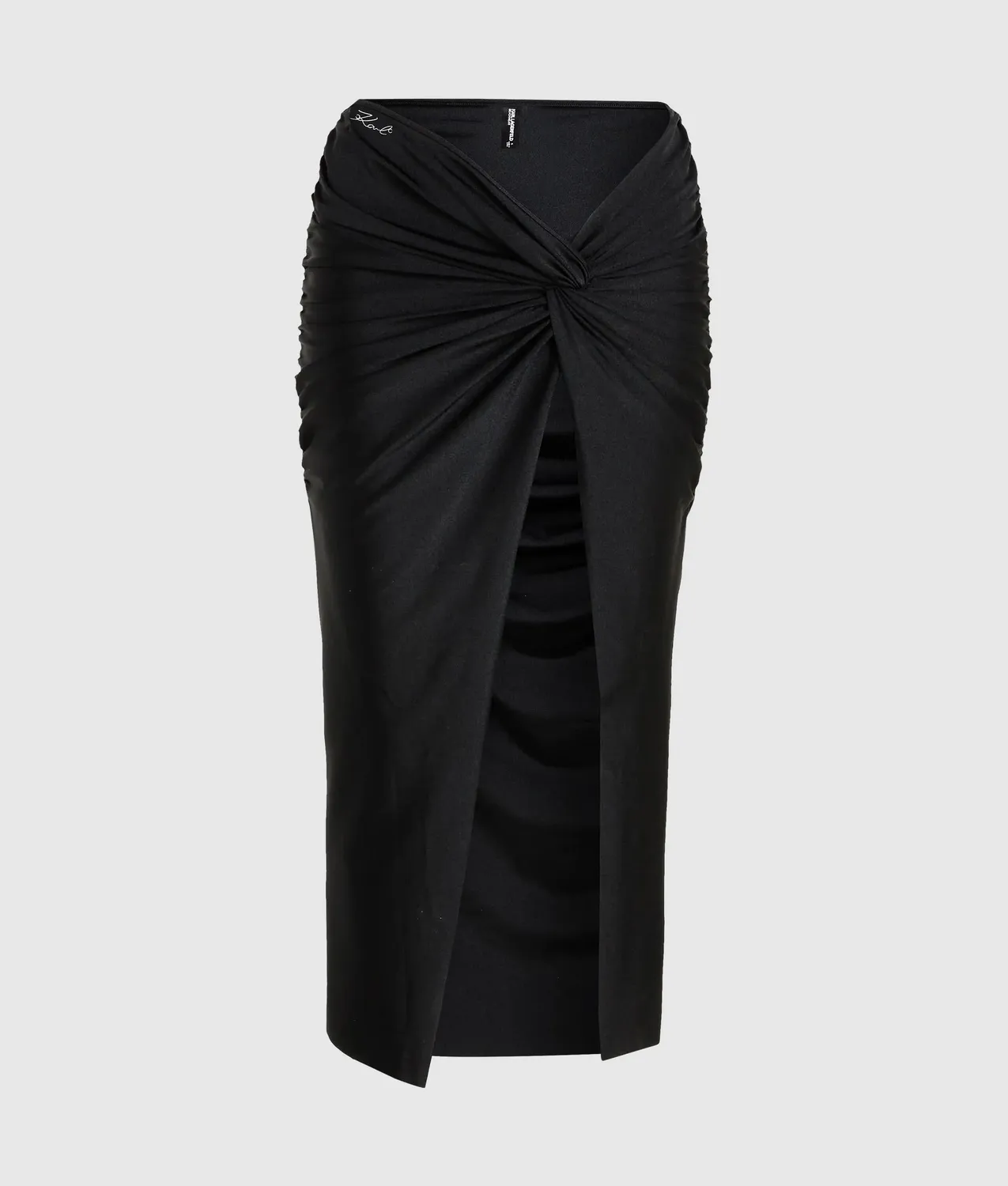 Karl Lagerfeld Knot Pareo Wickelrock mit Schlitz