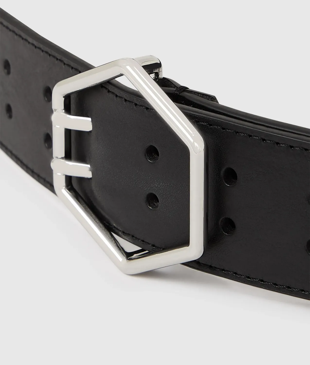 Karl Lagerfeld KL Jeans Hexagonal Leder-Gürtel 65-95