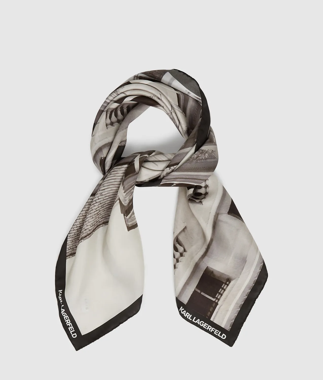 Karl Lagerfeld Maison de Karl Seidenschal Print