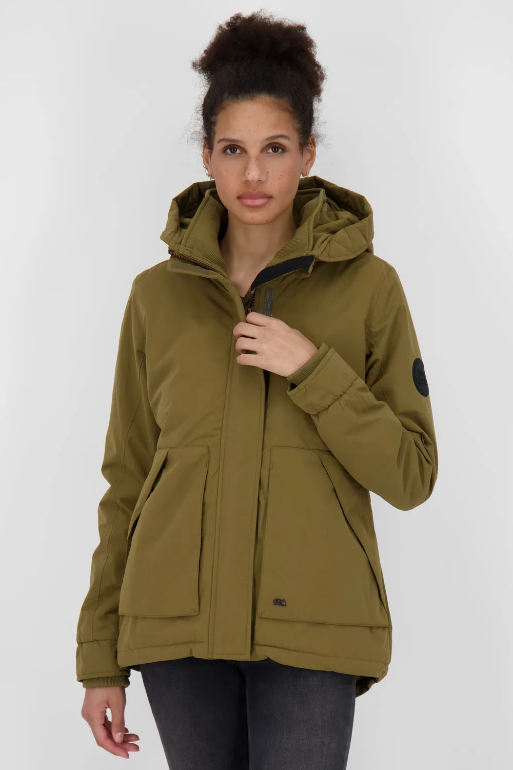 Alife & Kickin NaomiAK A Steppjacke dunkelgrün kurz