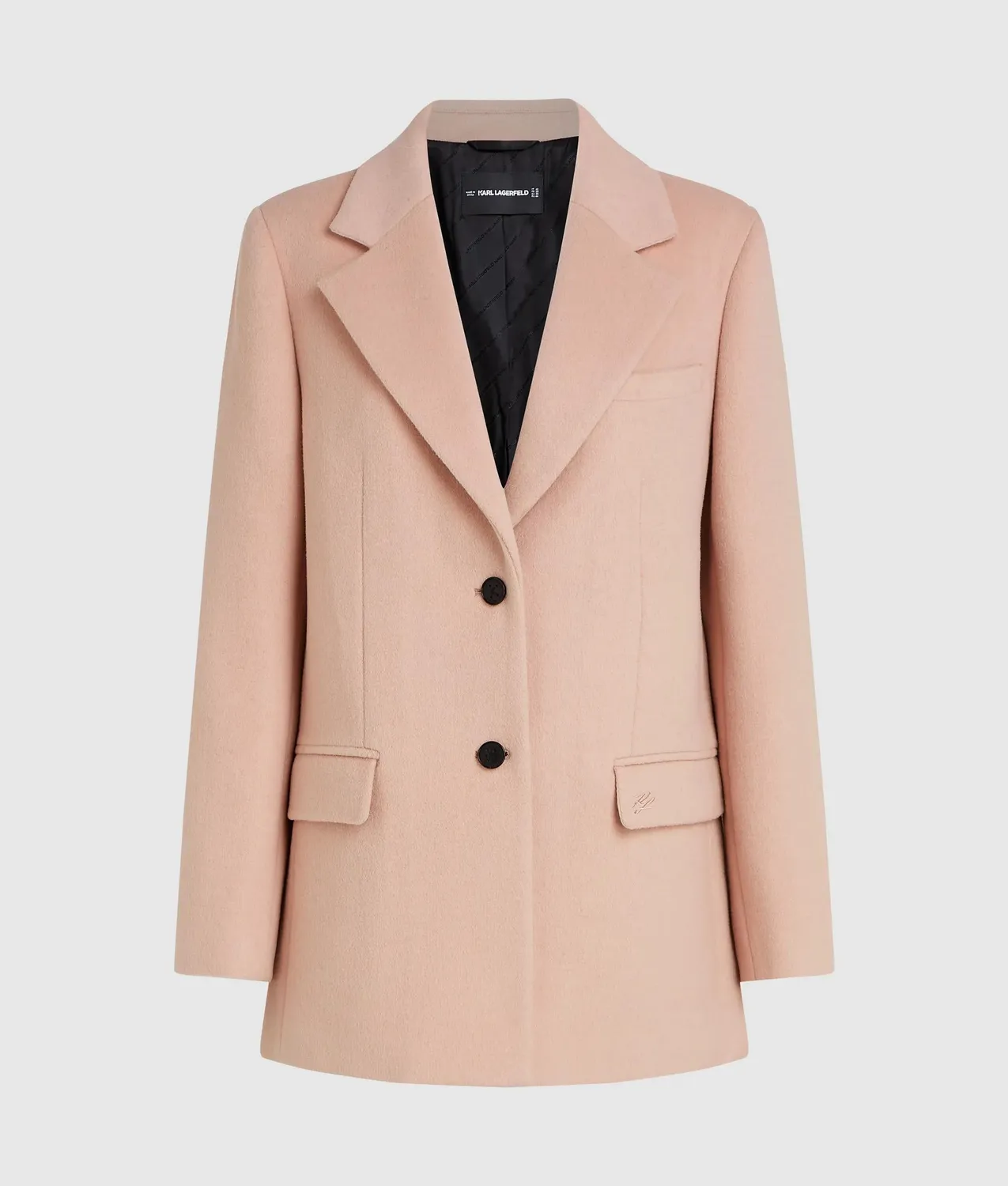 Karl Lagerfeld Short Wool-Blend Mantel kurz Wollmix