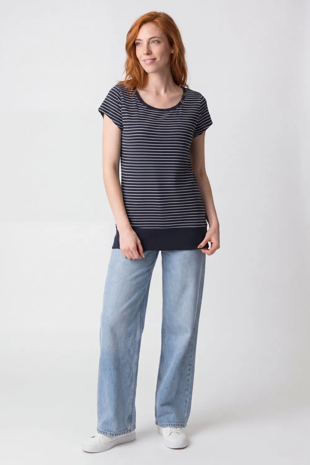 Alife & Kickin AdelineAK P Shirt Dunkelblau Damen