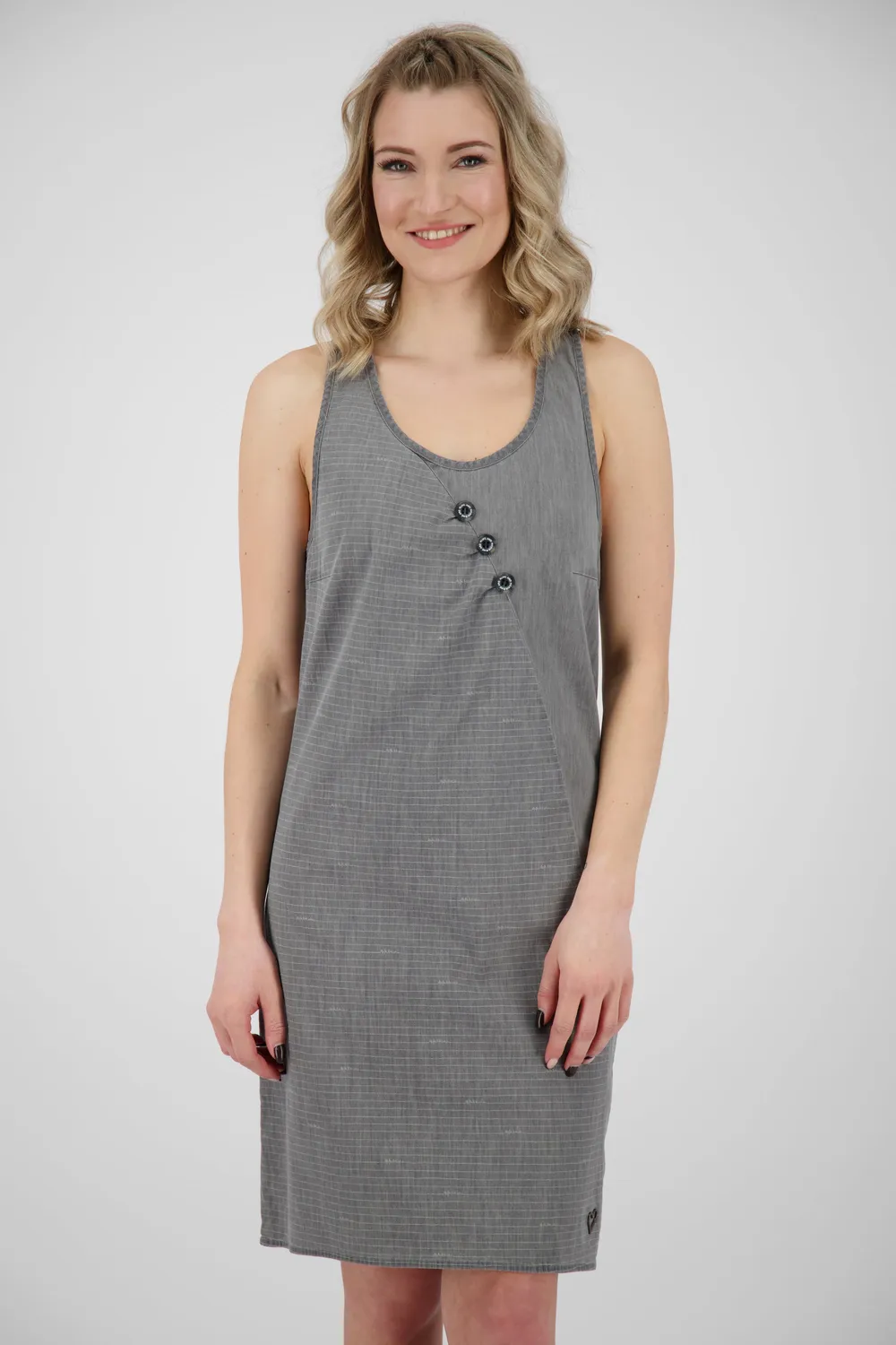 Alife & Kickin CameronAK DNM B Kleid Damen Grau