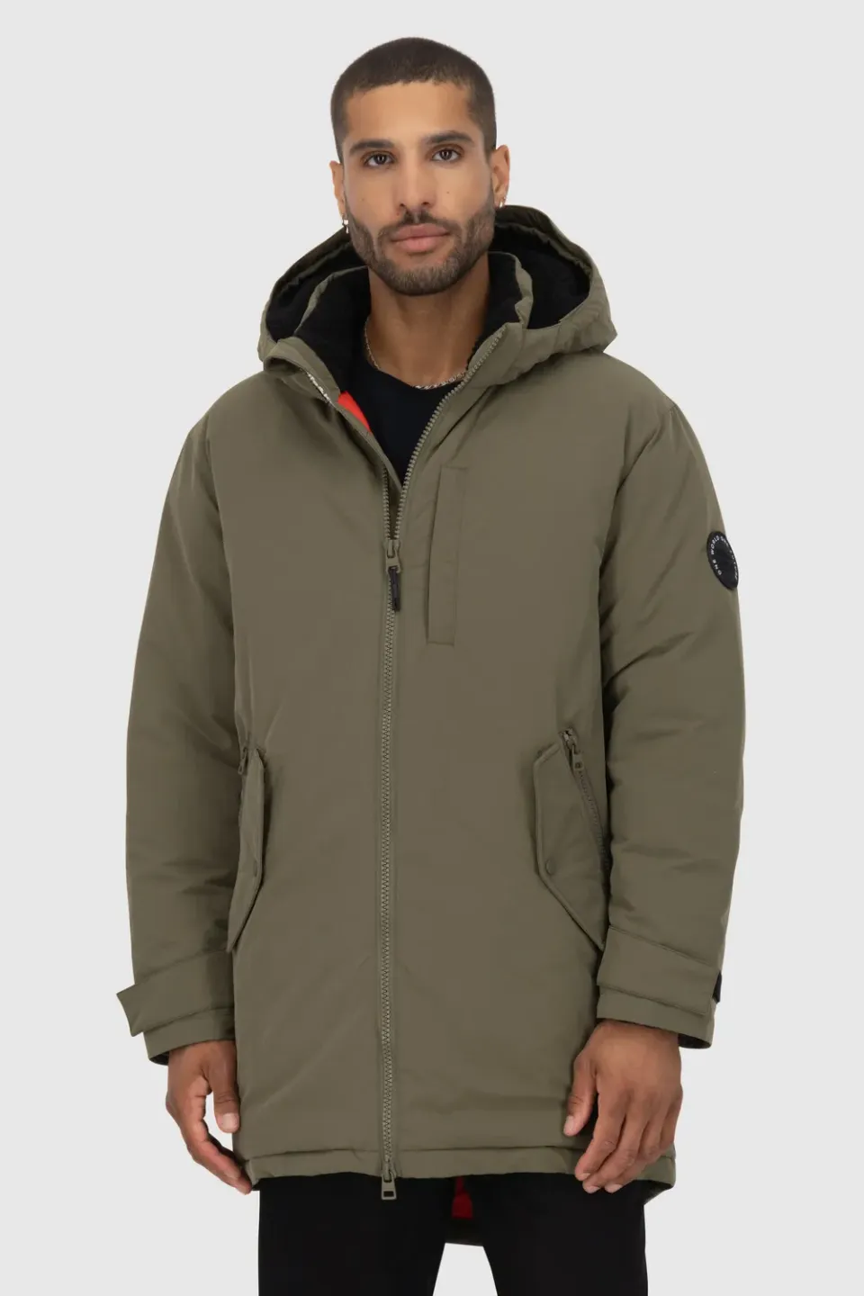 Alife & Kickin NoelAK A Parka Herren dunkelgrün gefüttert