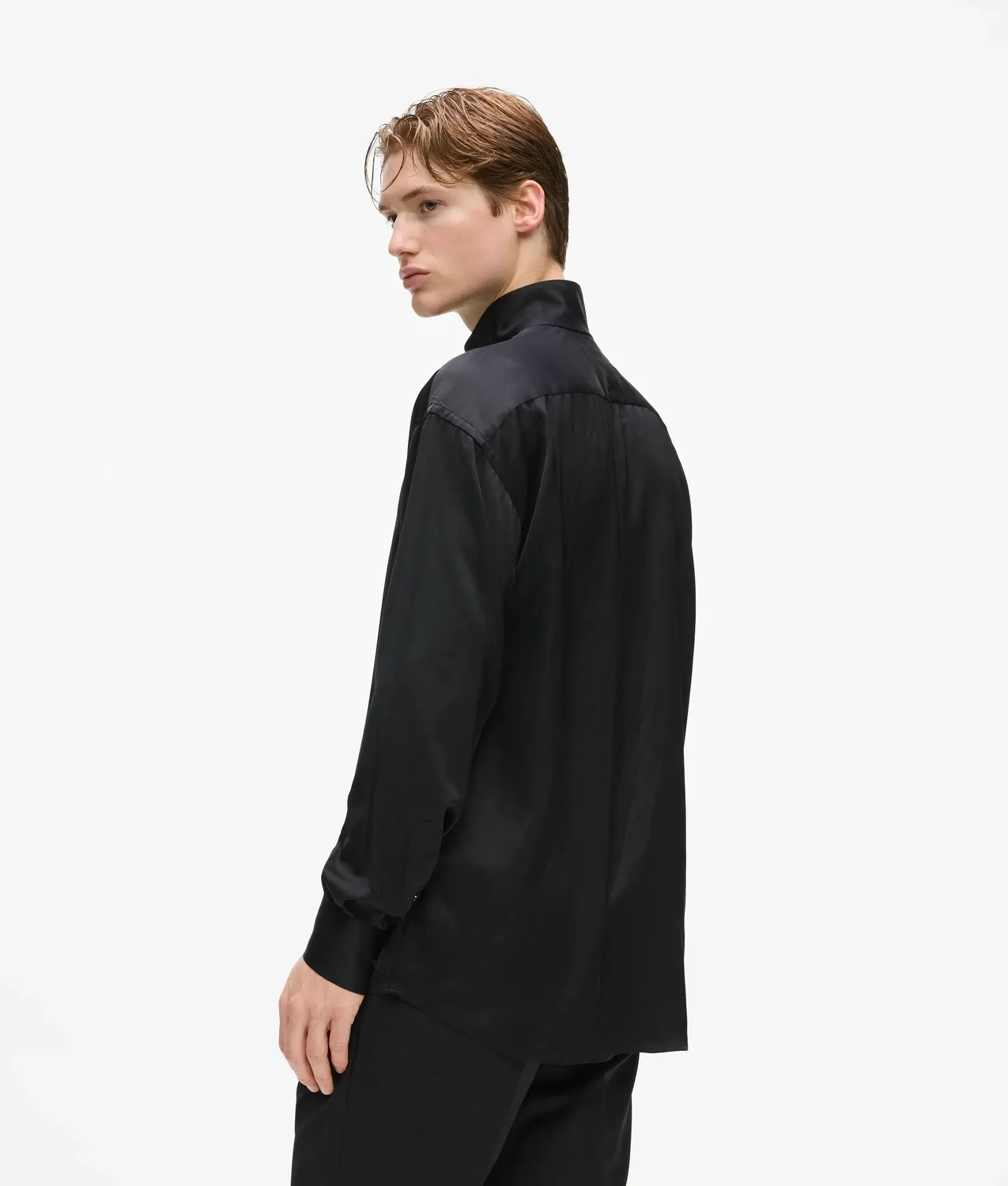 Karl Lagerfeld KL Studio Hemd mit Schal Satin