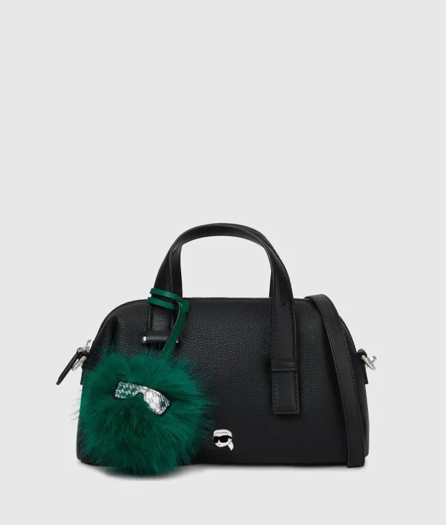 Karl Lagerfeld Ikon Pebble Satchel-Tasche Charm Einheitsgröße