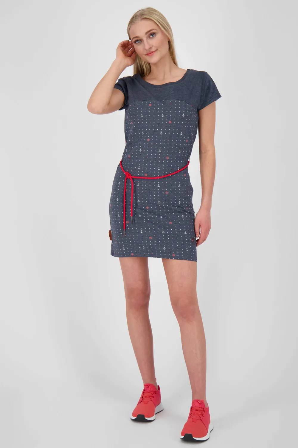 Alife & Kickin ClarissaAK B T-Shirtkleid Dunkelblau Damen