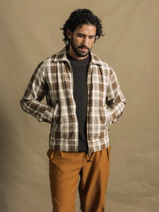 Mos Mosh MMGTrossard Jacke Toffee Karo Regular
