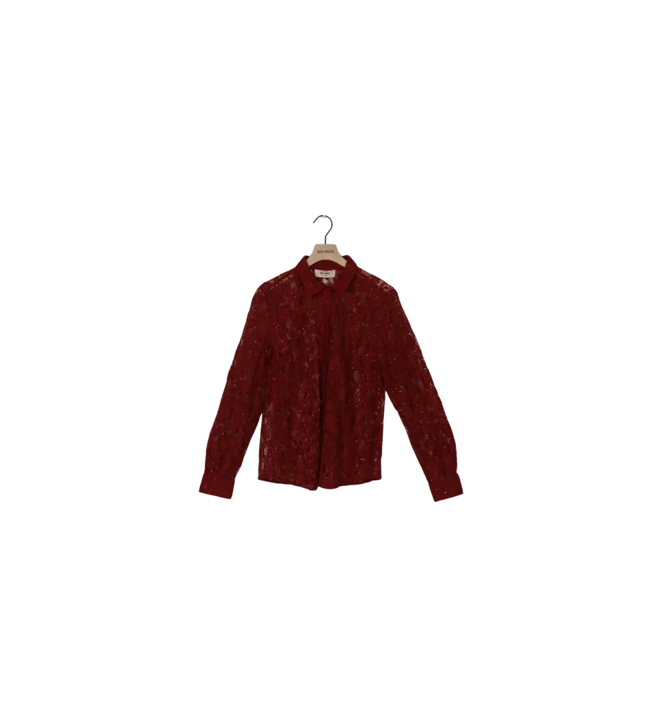 Mos Mosh MMKether Lace Spitzenbluse Biking Red Gr. L