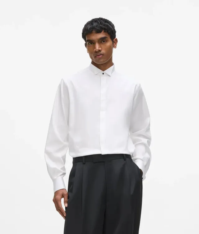 Karl Lagerfeld Slim-fit Hemd Weiß Baumwolle Herren