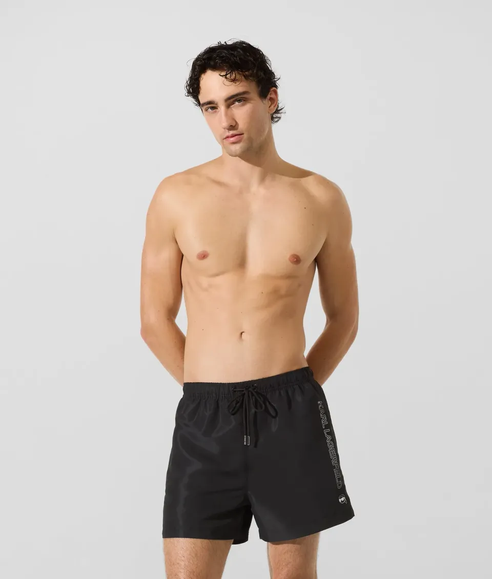 Karl Lagerfeld Ikon Boardshorts Metallic Herren XS-XL