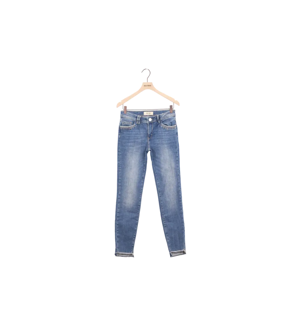 Mos Mosh ReLoved MMSumner Steel Jeans Blue 26 Slim Low Rise
