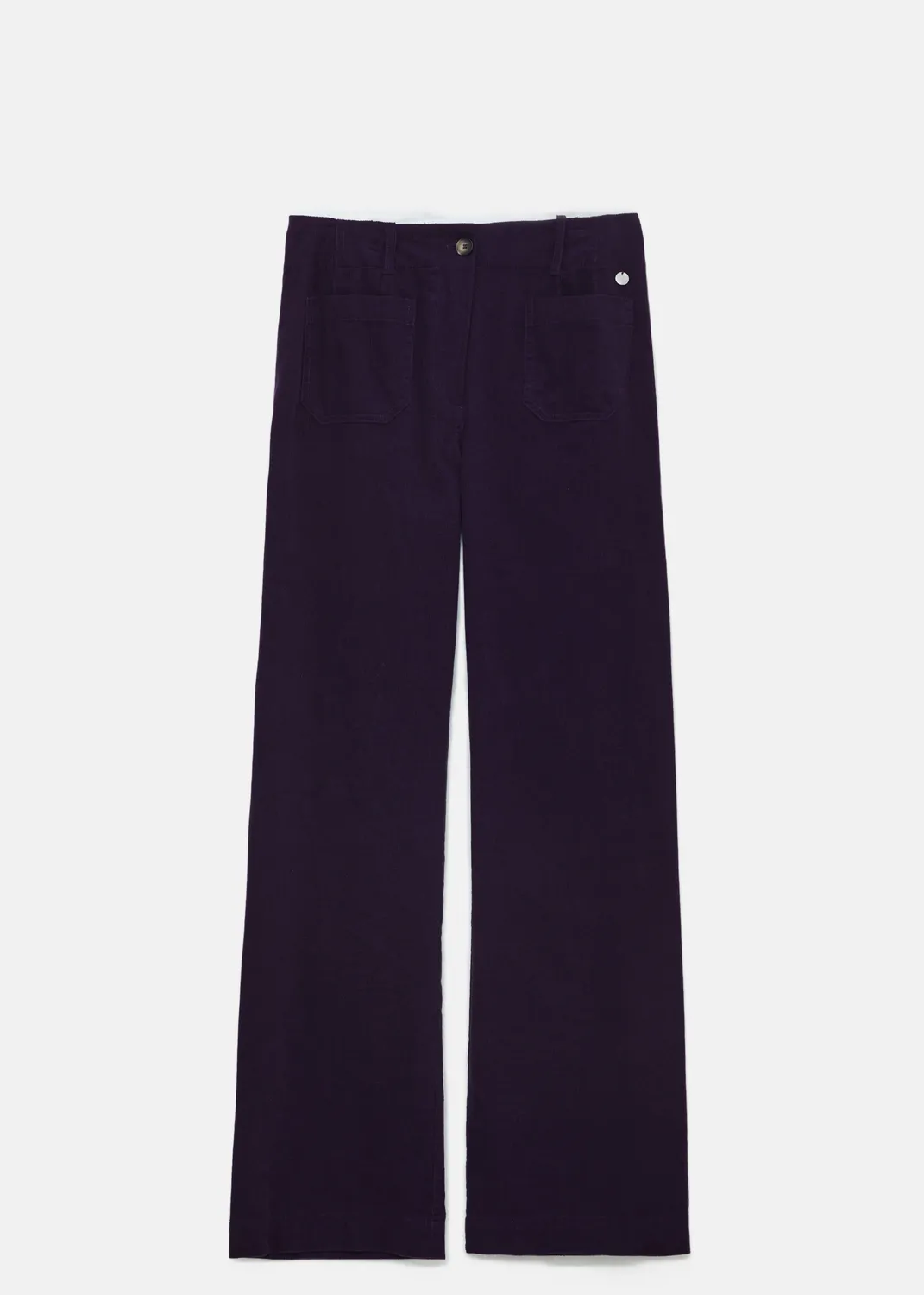Senatex Cordhose reine Baumwolle Plum ausgestell