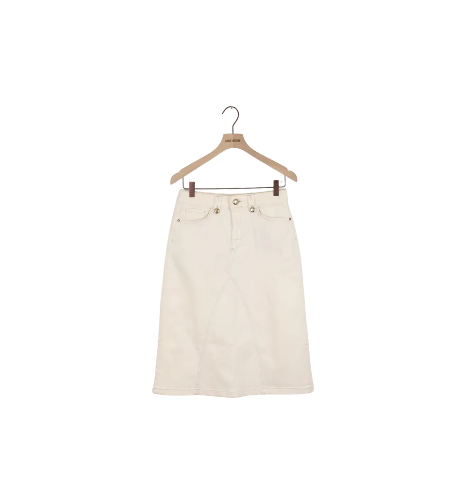 Mos Mosh MMEve Kyle Jeansrock Pearled Ivory 25 Secondhand
