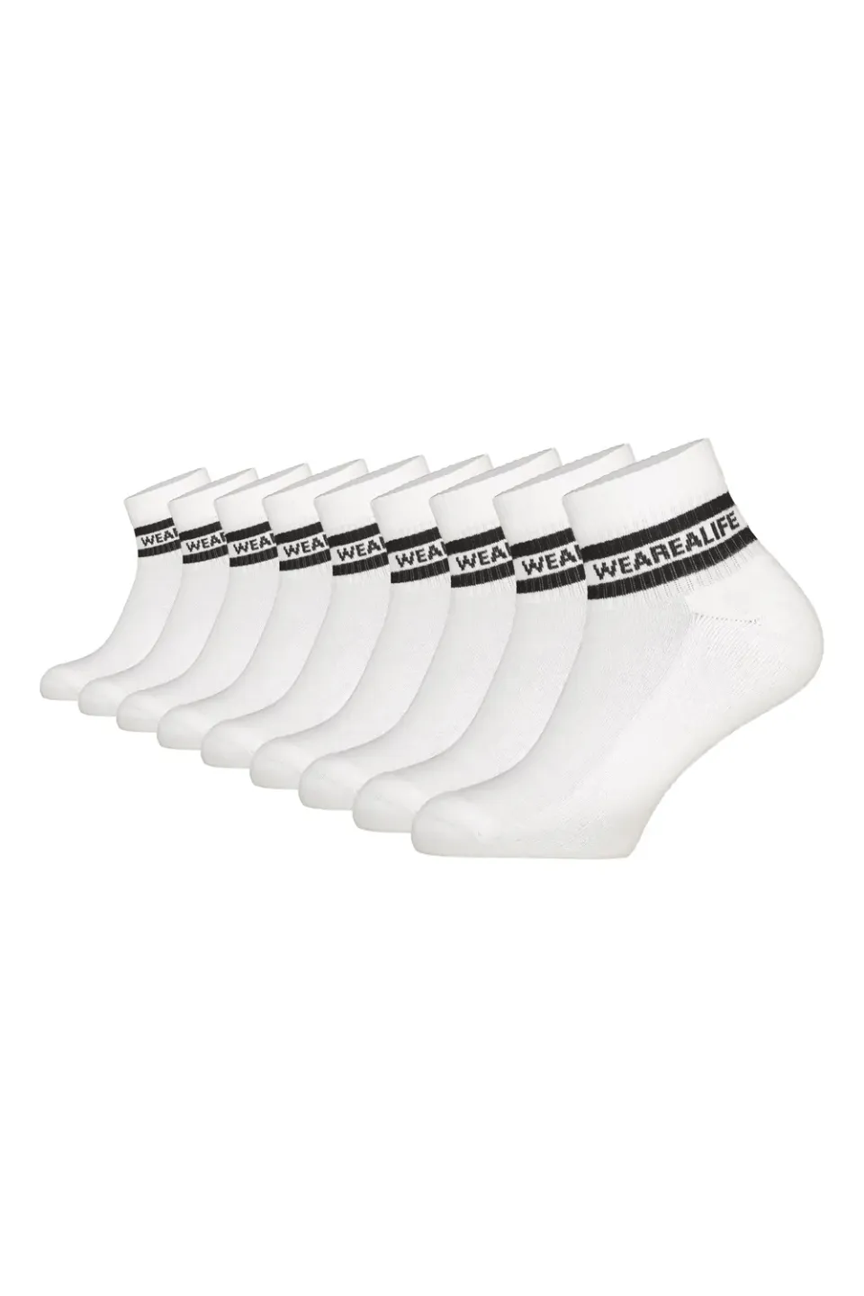 Alife & Kickin RikaAK Ankle Crew Socken Weiß 9er Pack