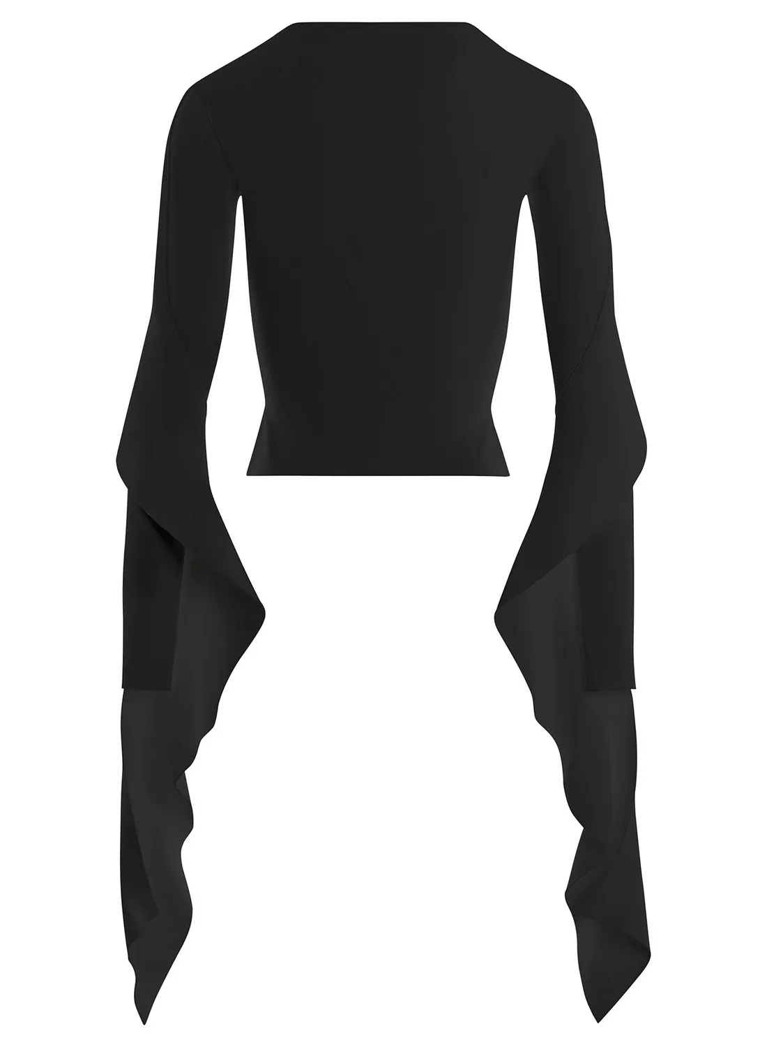 Mugler Asymmetric Stricktop Schwarz XS-XXL