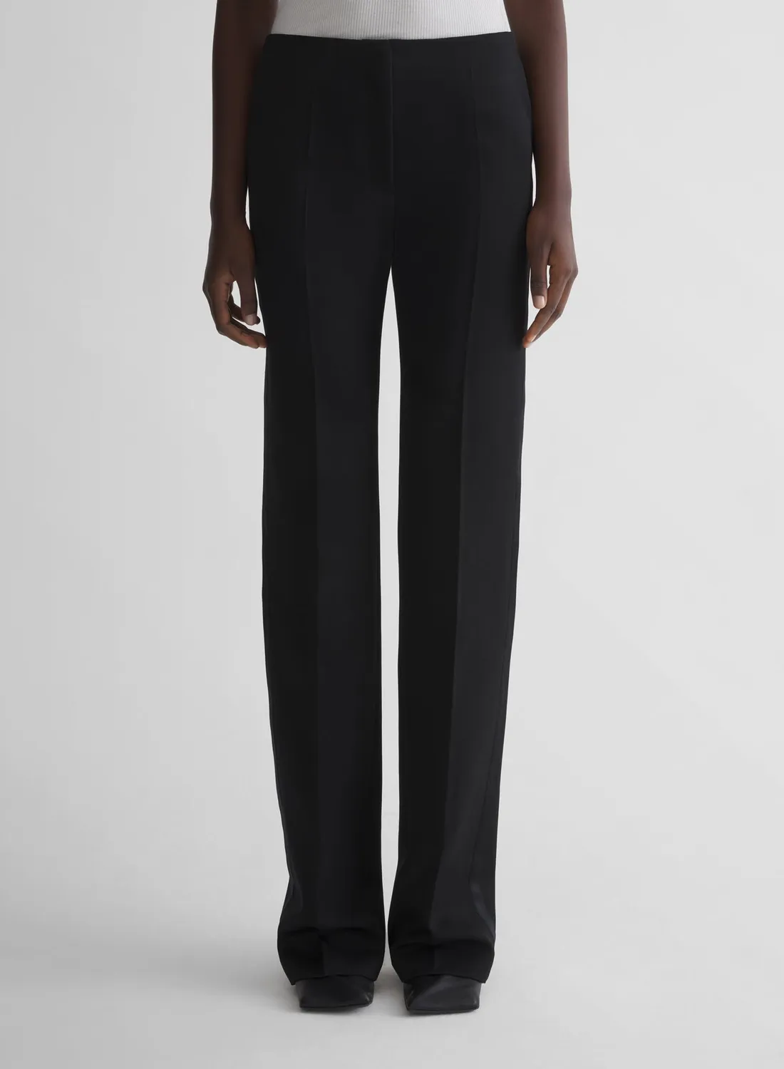 Mugler Tuxedo Hose Schwarz Low Waist 34-46