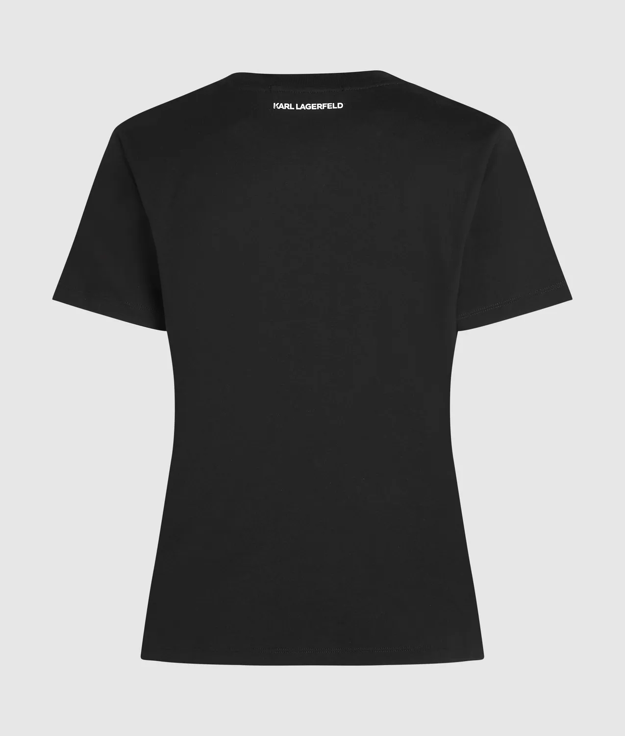 Karl Lagerfeld Portrait T-Shirt Baumwolle mit Choupette