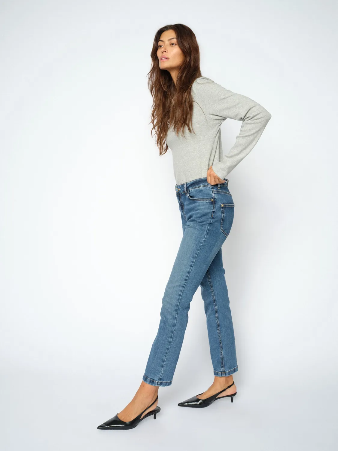 Mos Mosh MMAshley Imera Jeans Vintage Blue Bootcut