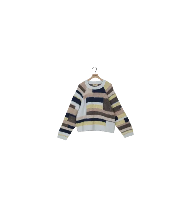 Mos Mosh MMDaya Patch Strickpullover L Skyway Oversize