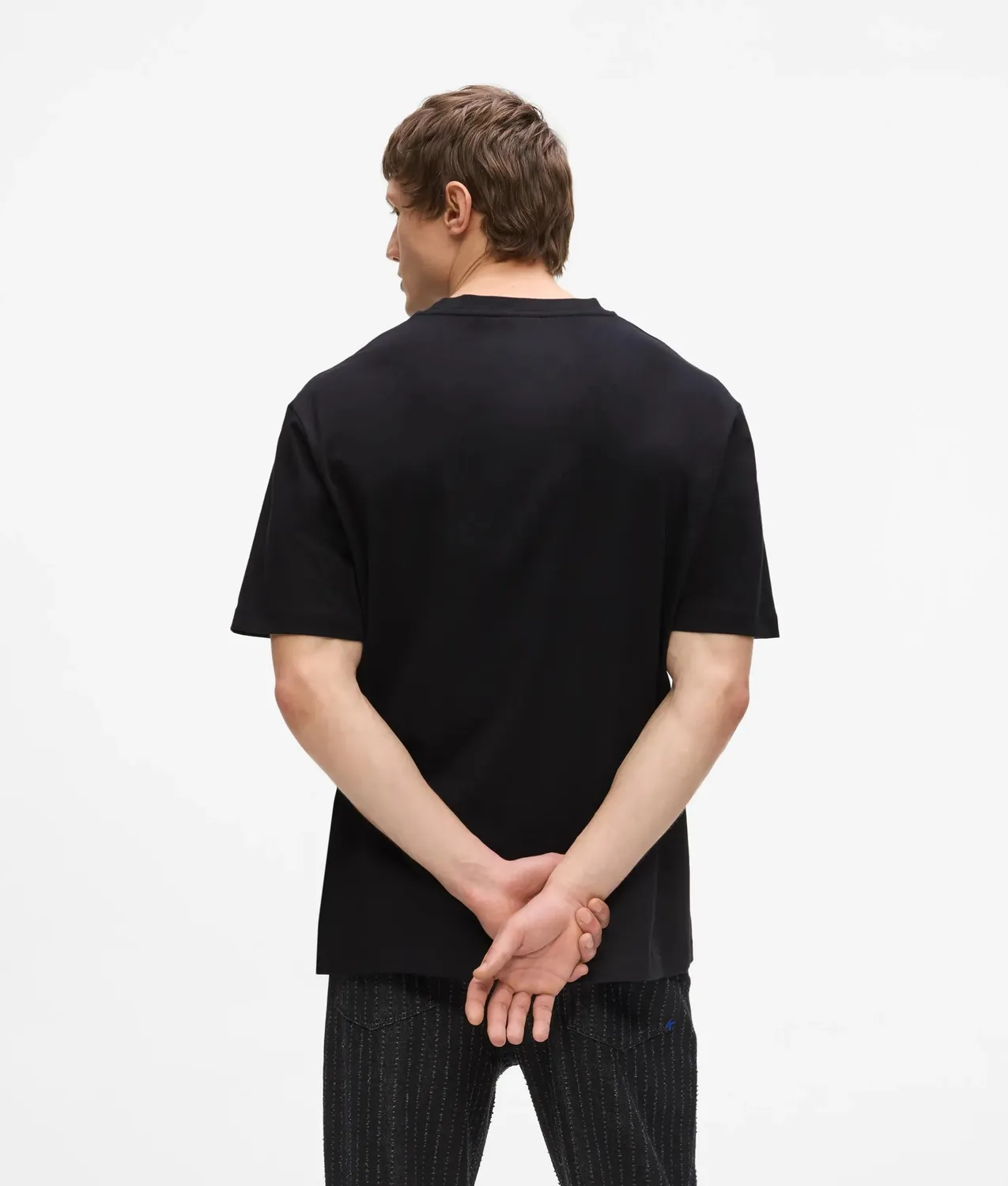 Karl Lagerfeld KL Jeans Relaxed Pinstripe T-Shirt