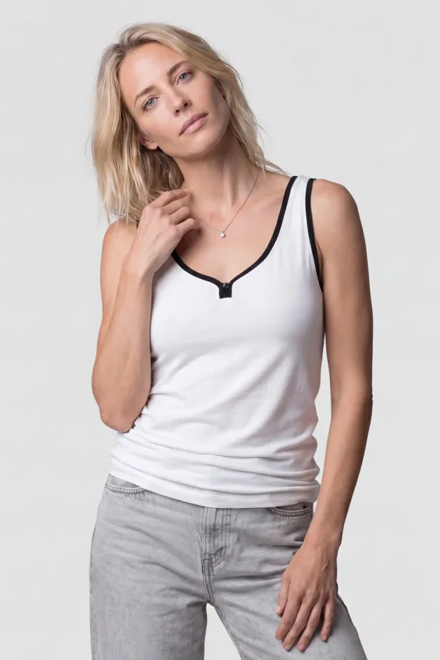 Alife & Kickin AlessandraAK A Top weiß Damen Sommer