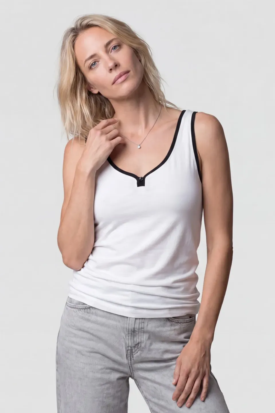 Alife & Kickin AlessandraAK A Top weiß Damen Sommer