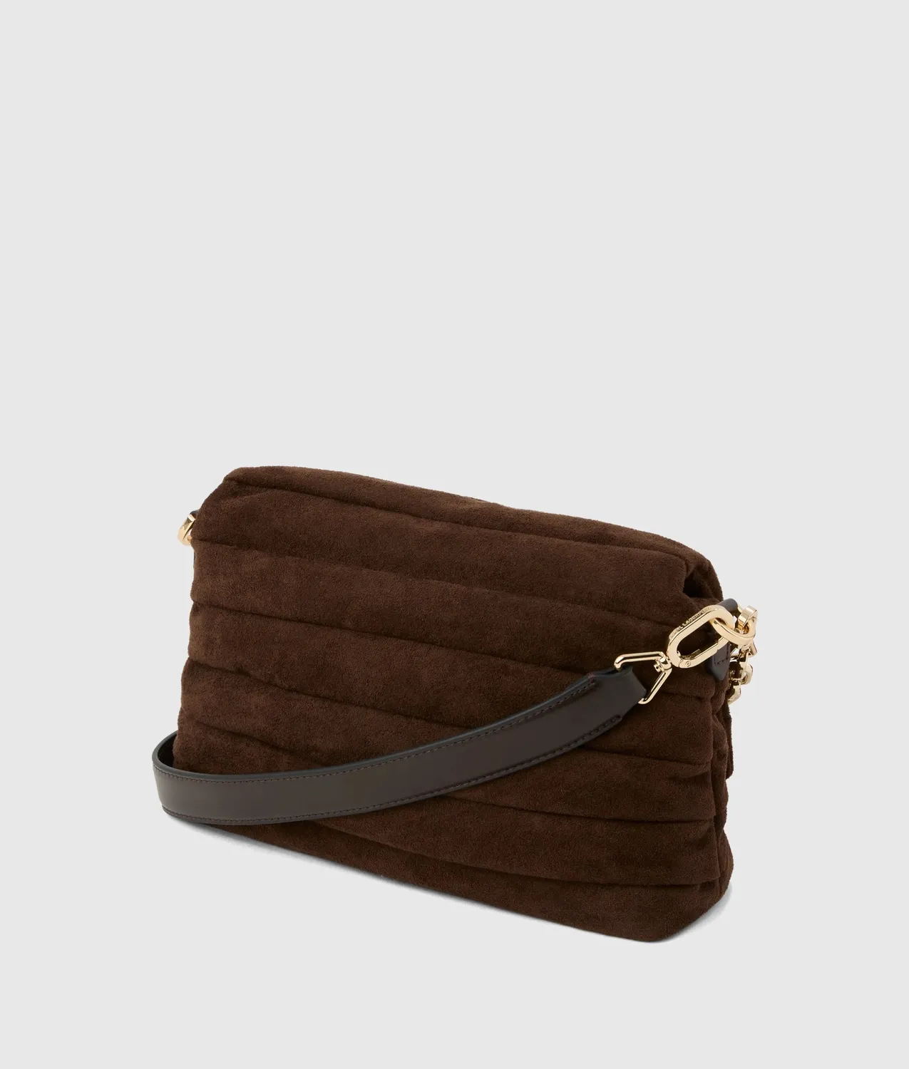 Karl Lagerfeld K/Essential Plié Crossbody Wildleder