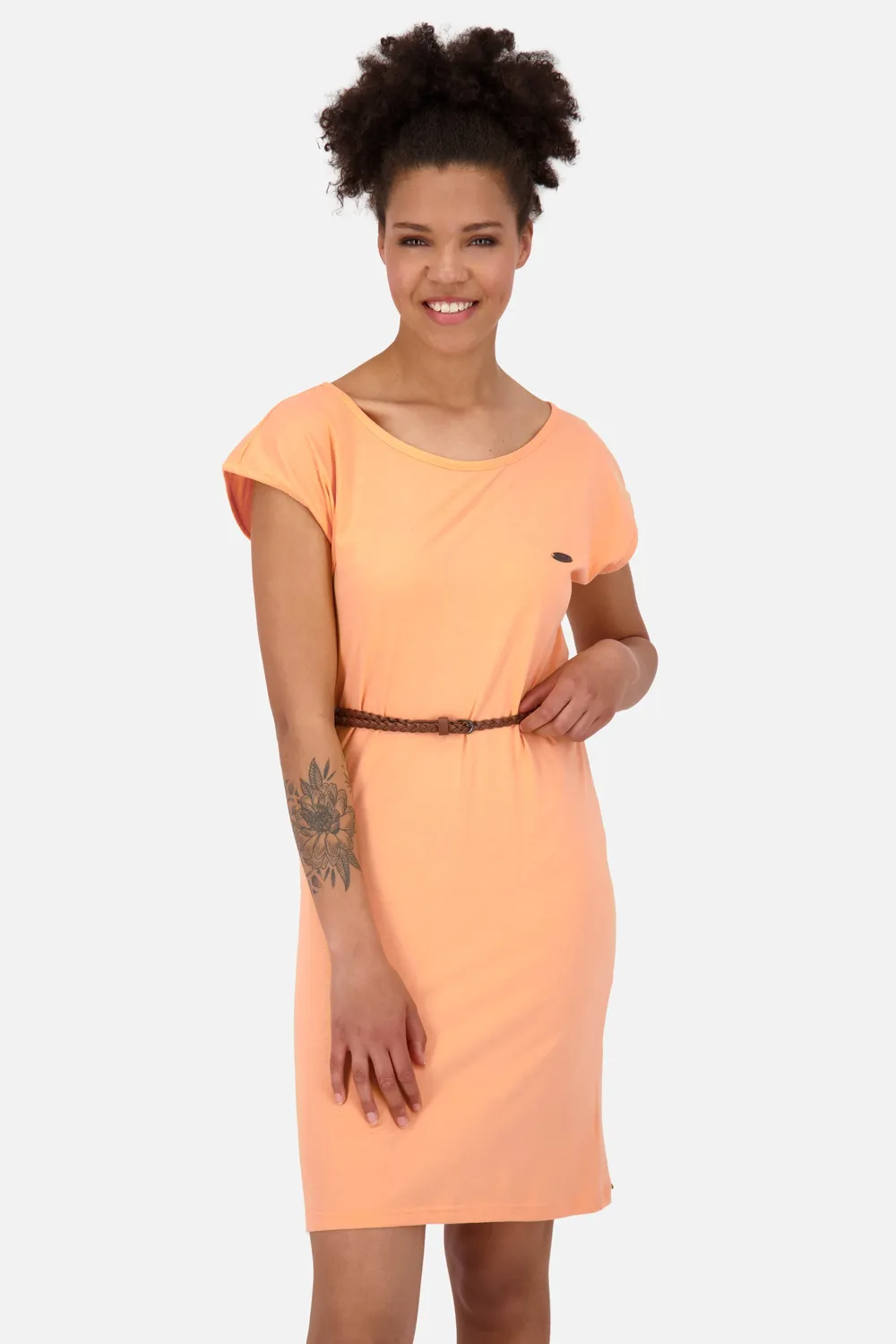 Alife & Kickin ElliAK A Shirt Dress Orange Jersey