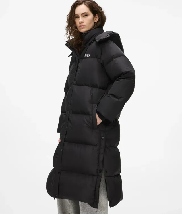 Karl Lagerfeld Lange Pufferjacke Kapuze