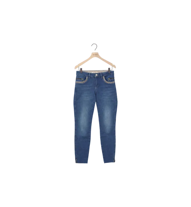 Mos Mosh MMSumner Shine Jeans Blau Slim 27 Ankle