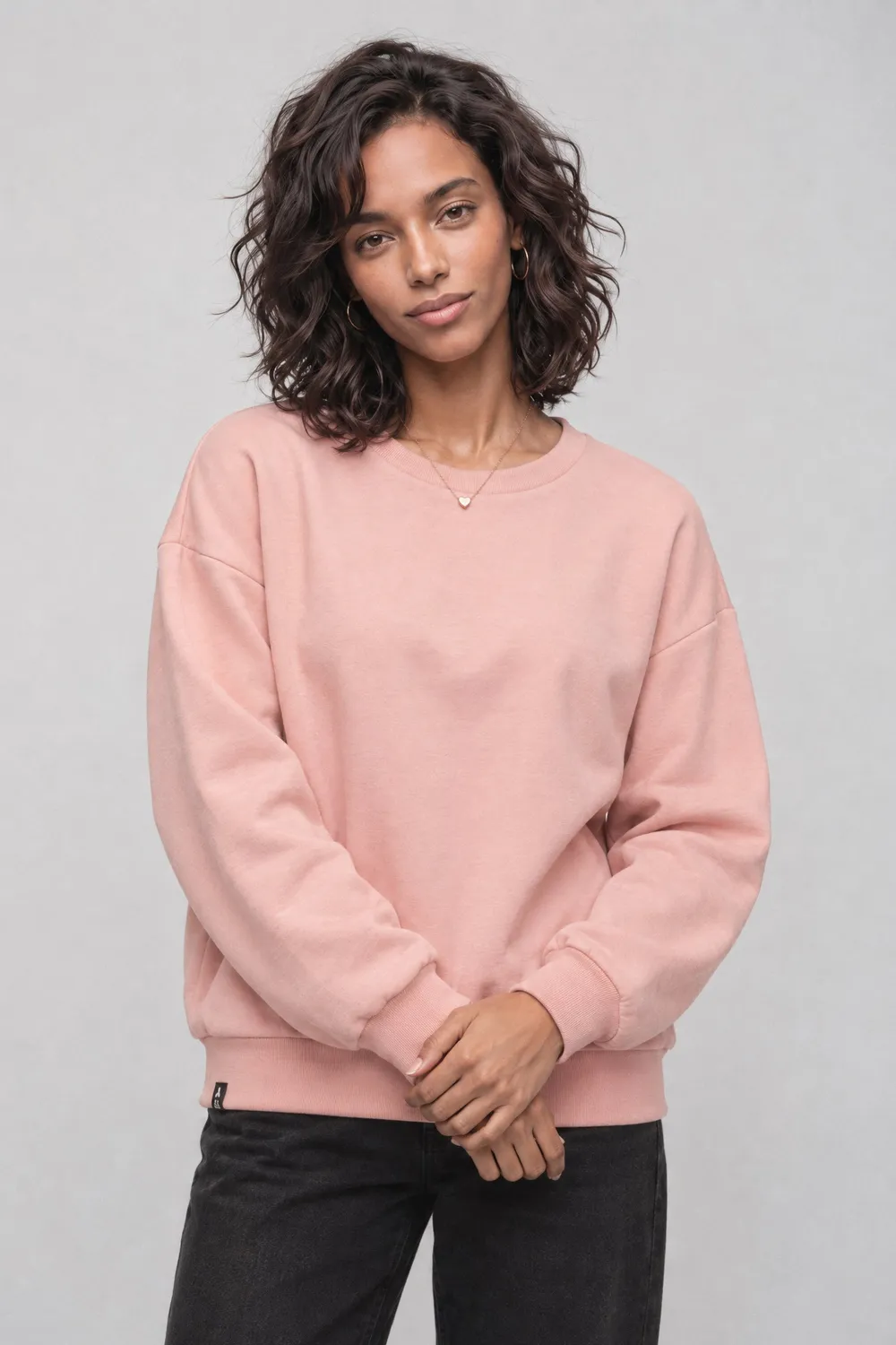 Alife & Kickin ElsaAK P Sweatshirt Rosa Love Peace