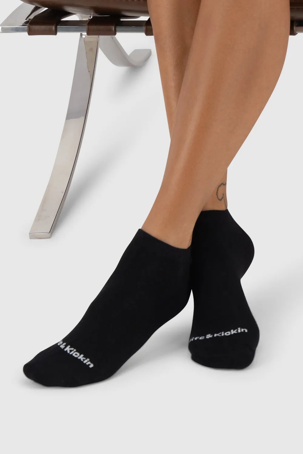 Alife & Kickin GelaAK Sneaker Socken Schwarz 3er Pack
