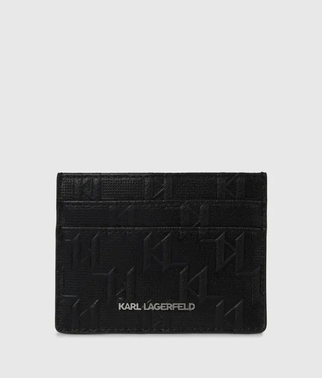 Karl Lagerfeld K/Monogram Kartenetui perforiert One Size