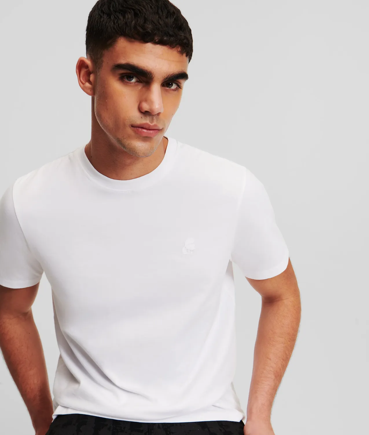 Karl Lagerfeld Ikon Kameo T-Shirt Baumwolle Stick