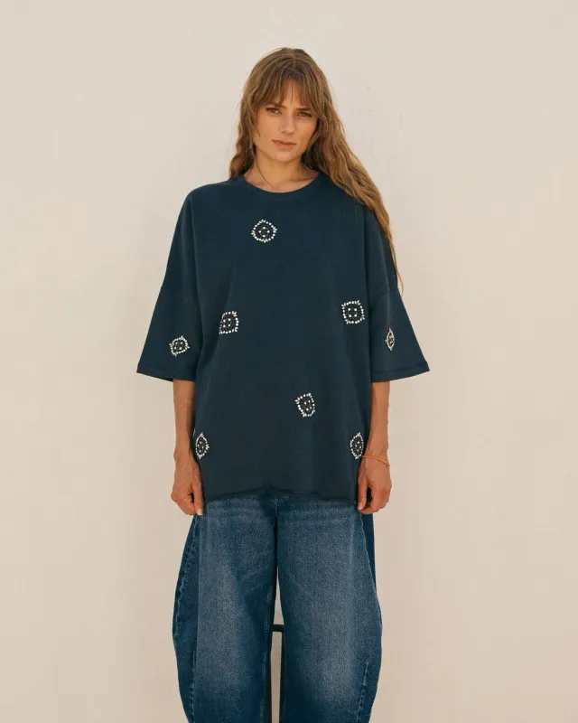 Mos Mosh MMHNifty Stone Sweatshirt Blueberry