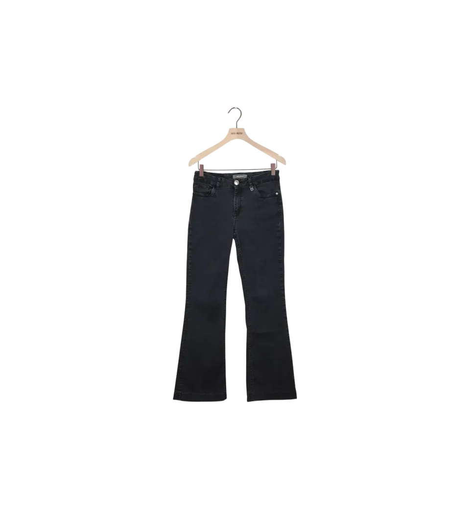 Mos Mosh MMAlli Hybrid Flare Jeans Schwarz 28 High Waist