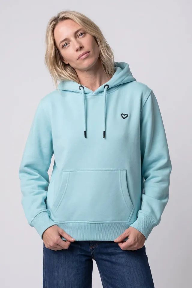 Alife & Kickin SorgaAK A Hoodie Hellblau Damen Baumwolle