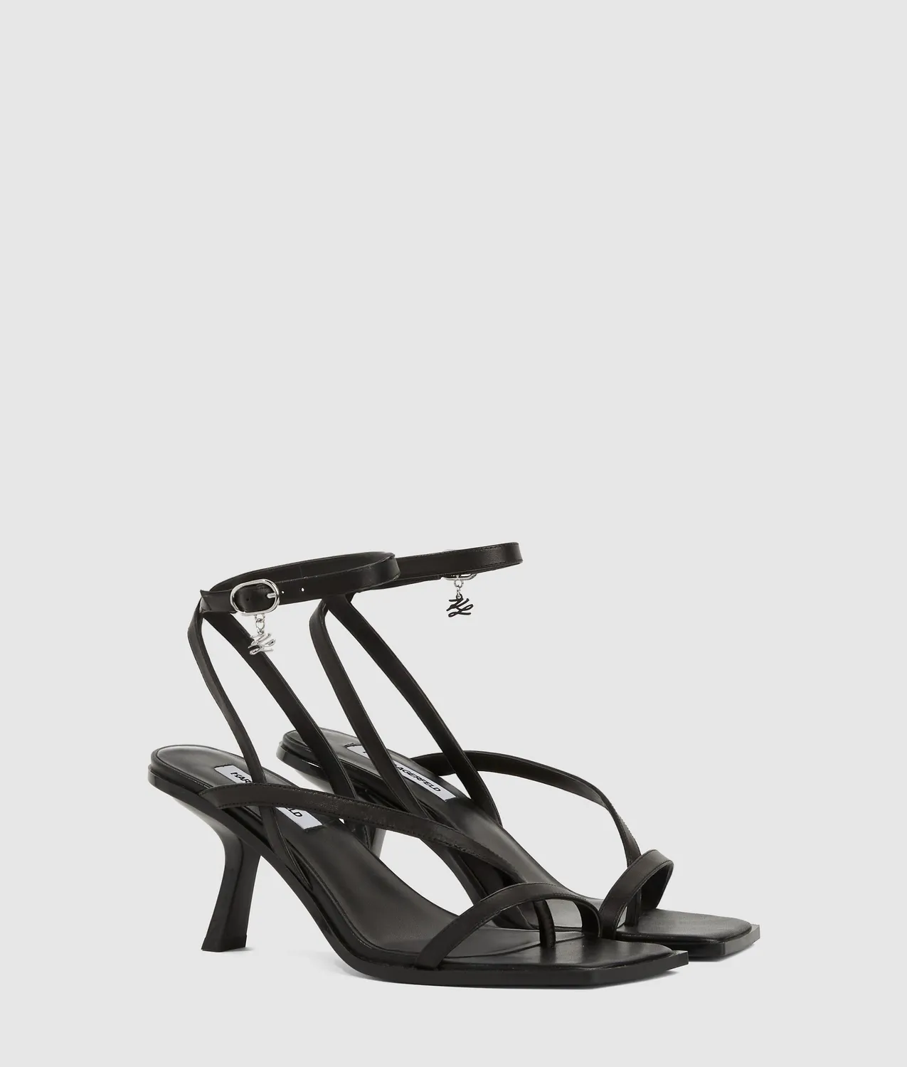 Karl Lagerfeld Karmel Sandalen Absatz Knöchelriemen