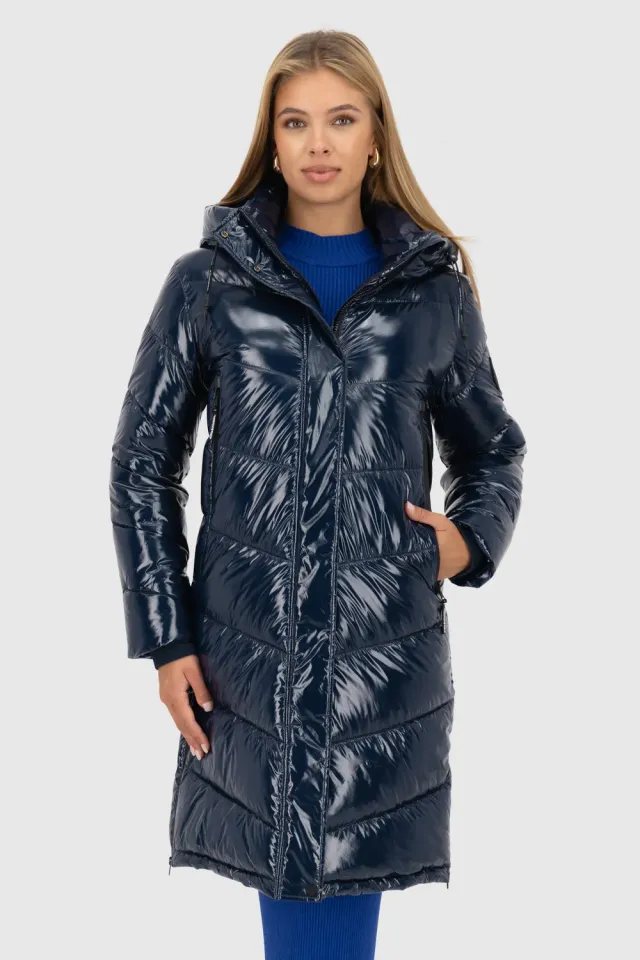 Alife & Kickin LolaniAK A Puffer Parka Dunkelblau Damen