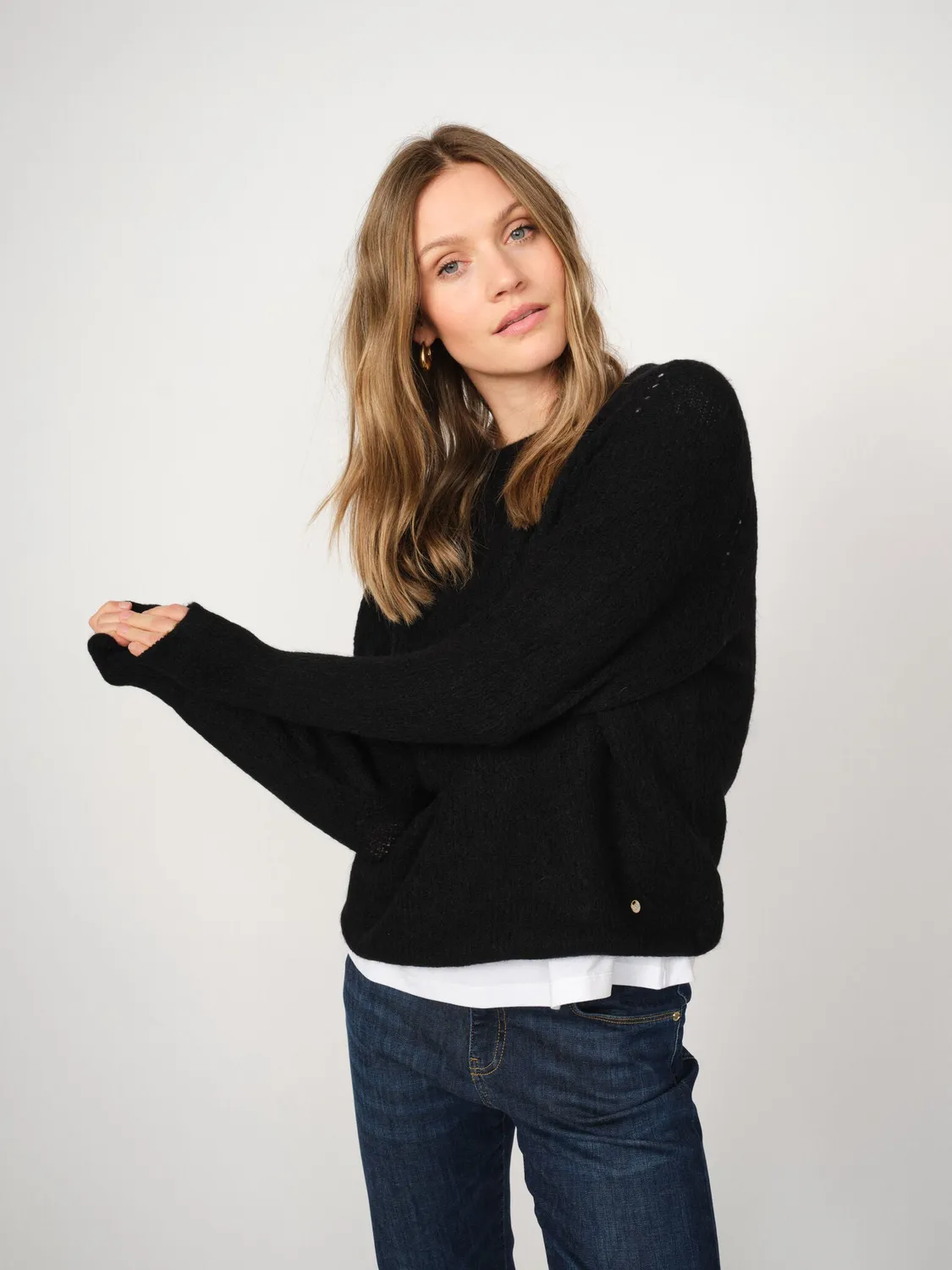 Mos Mosh Tammy Thora Pullover gerader Schnitt