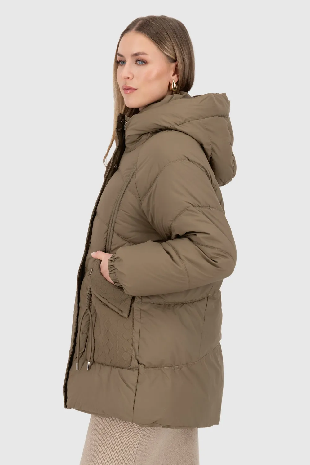 Alife & Kickin GlorianaAK A Pufferjacke braun vegan