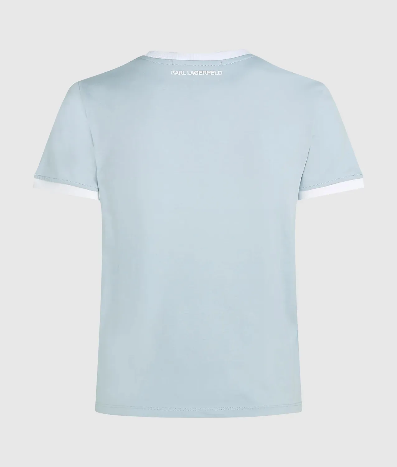 Karl Lagerfeld Ikon T-Shirt Paspel Bio-Baumwolle Damen