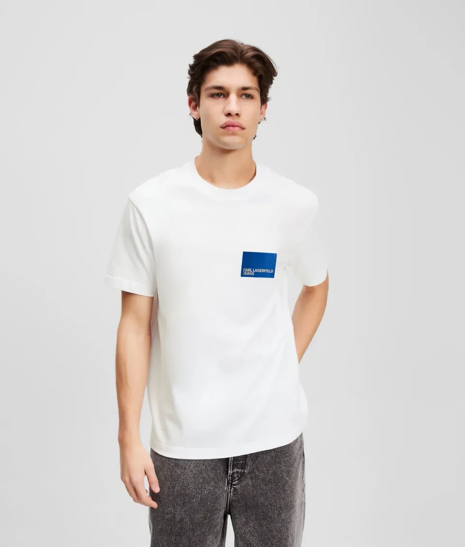 Karl Lagerfeld Box Logo T-Shirt Herren Baumwolle