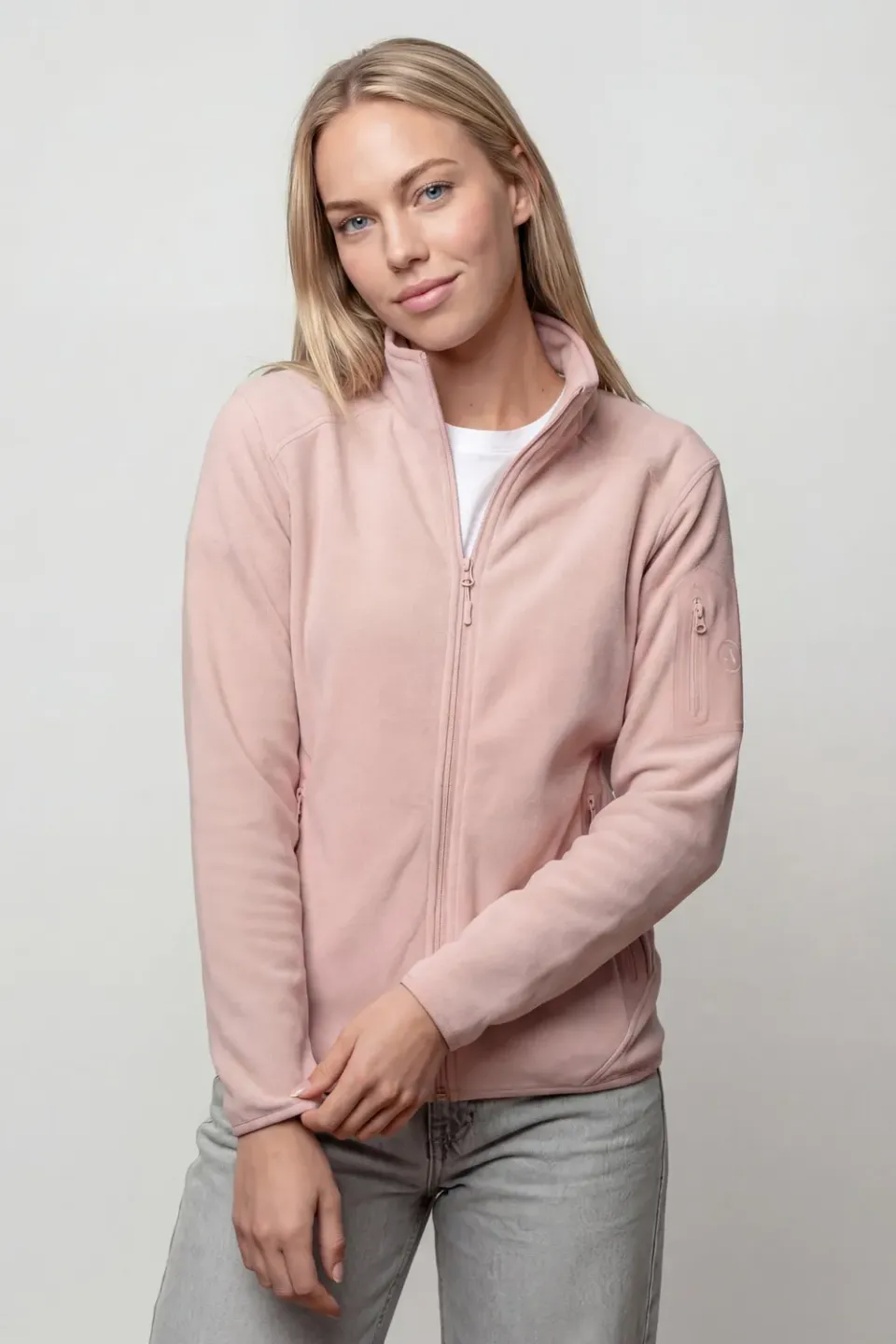 Alife & Kickin SagaAK F Fleece Sweatjacke pink Damen