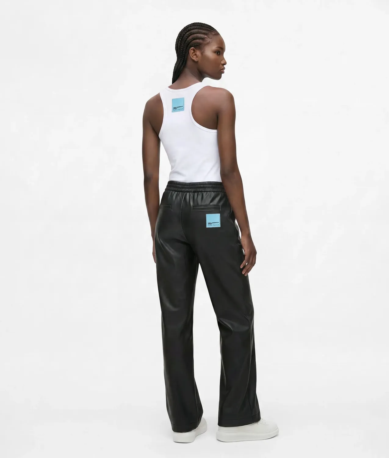 Karl Lagerfeld KLJ x Pietro Terzini Hose Kunstleder