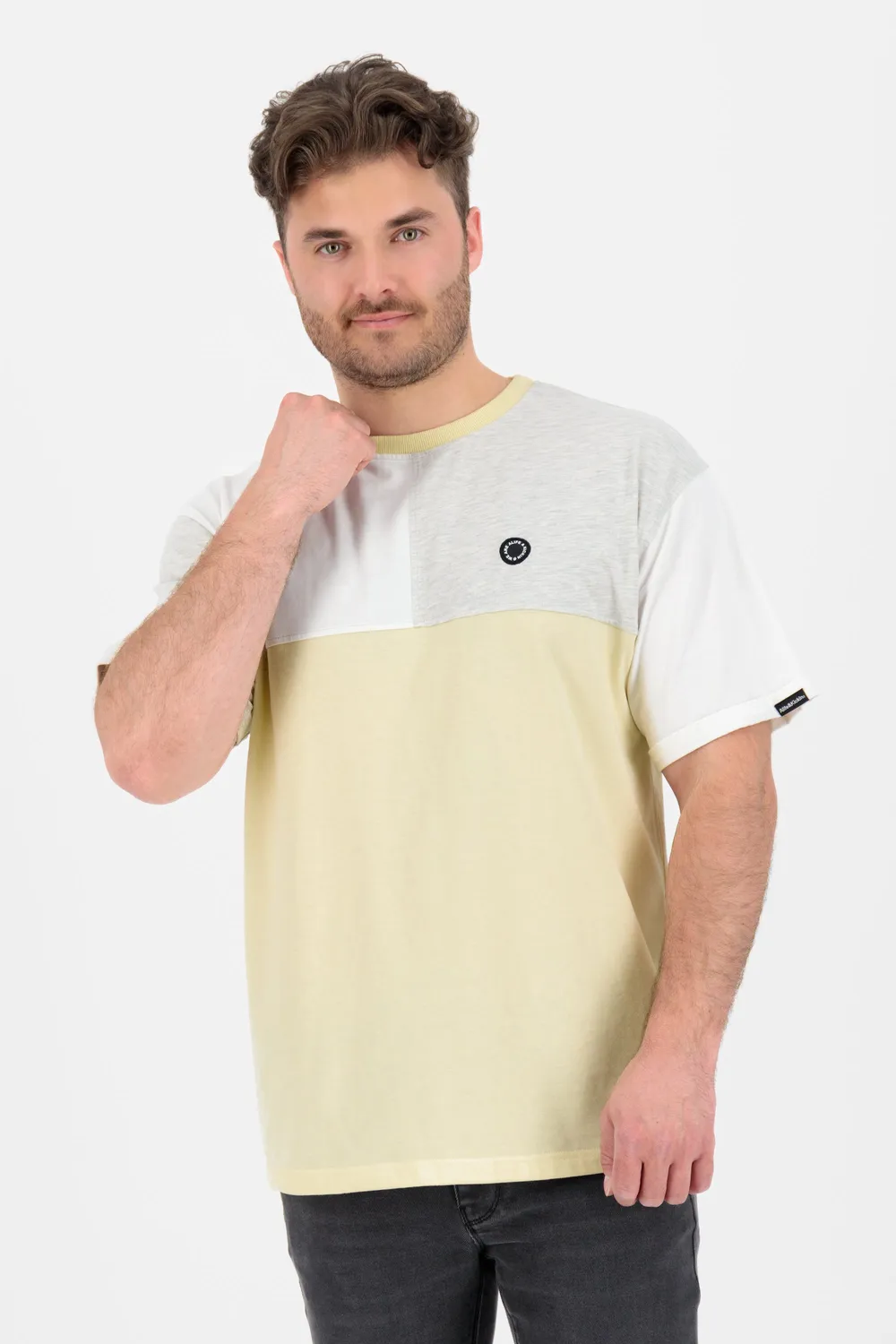 Alife & Kickin BennyAK A T-Shirt beige Colorblock