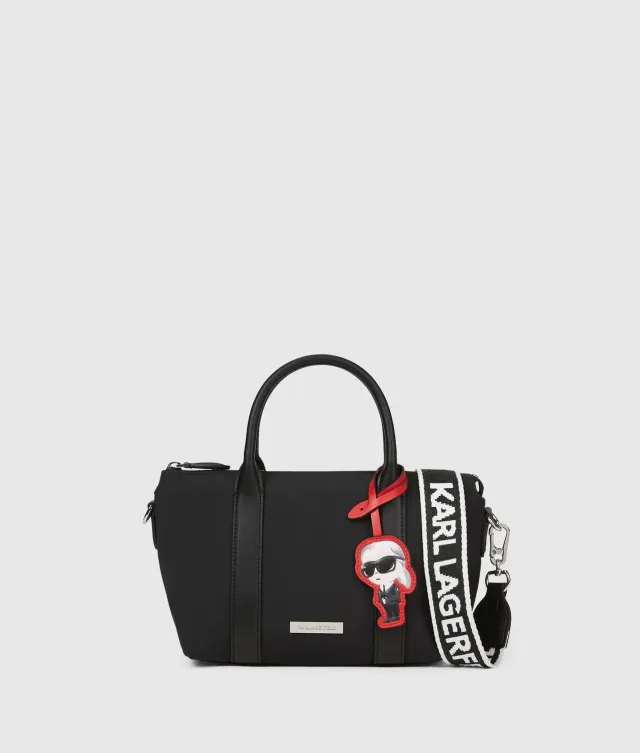Karl Lagerfeld Ikon Nylon Charm Tote Tasche klein